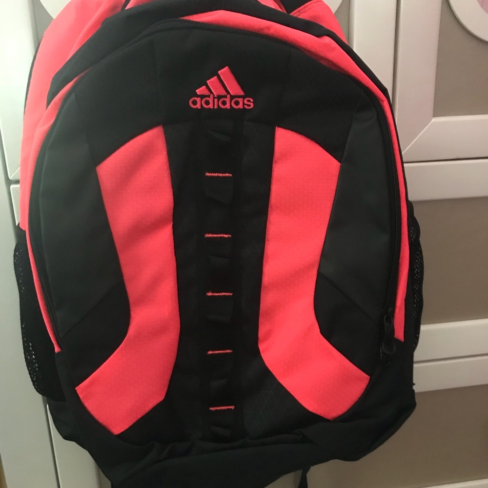 Brand new Adidas hot pink and black backpack